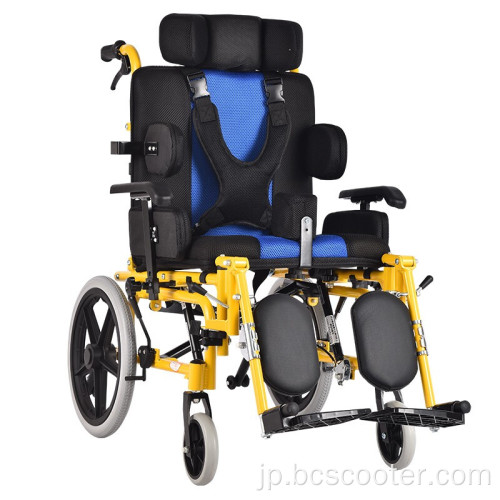 ティルトマニュアルキッズスチールステアクライミングパワー車椅子